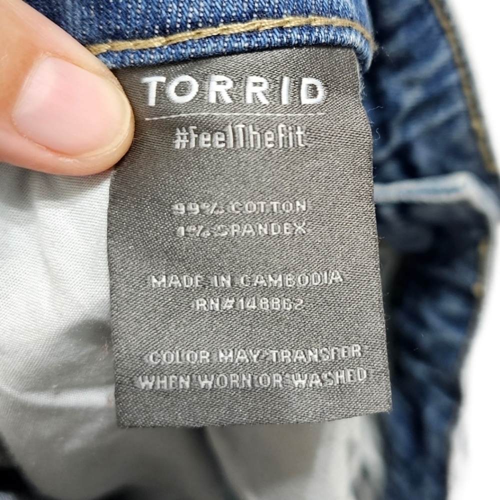 Torrid Perfect Boyfriend Ankle Premium Stretch Jeans NWOT - Picture 7 of 8